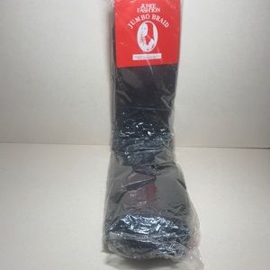 Black silky hair extension